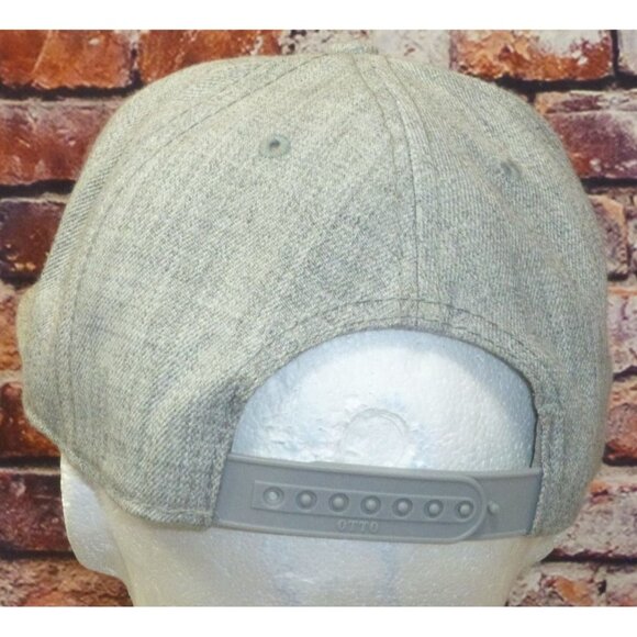 Golden Rhino Embroidered Grey Snapback Cap By Otto  One Size Fits Most - Picture 3 of 6